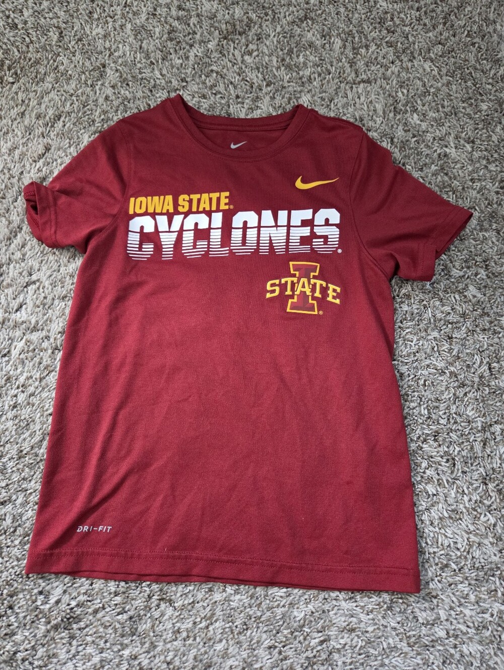 Youth Nike Red Iowa State Cyclones Graphic Tee